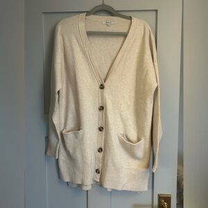 Madewell cotton cardigan. Size Large